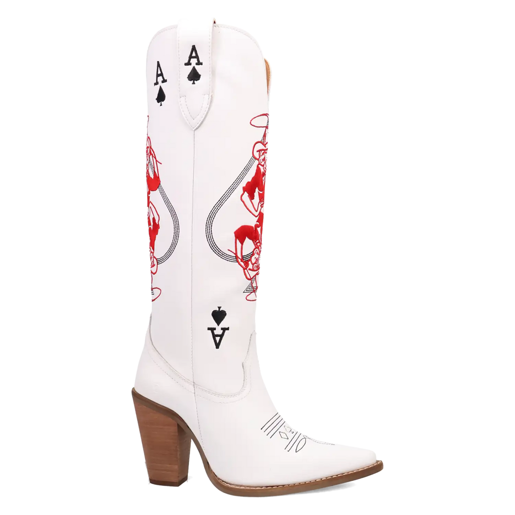 Bottes de cowgirl en cuir Dingo Ace of Spades pour femme