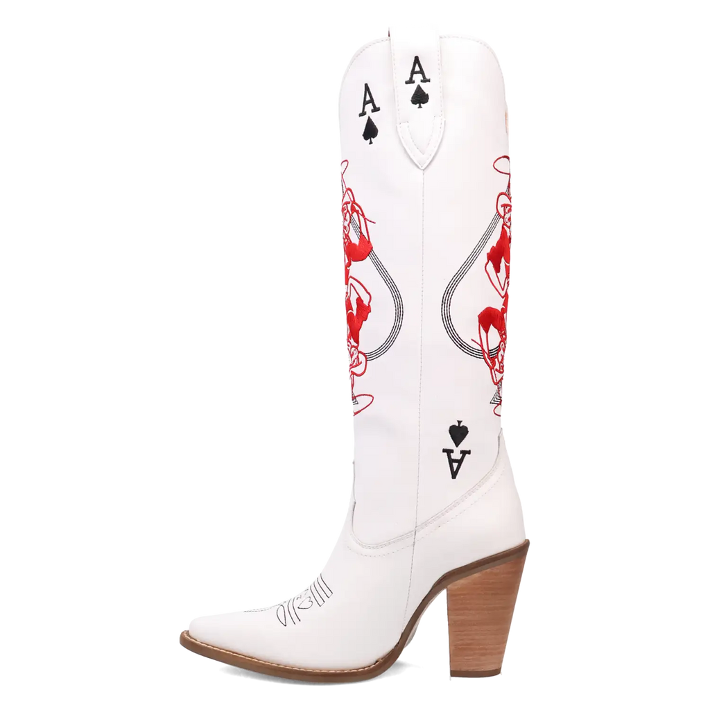 Bottes de cowgirl en cuir Dingo Ace of Spades pour femme