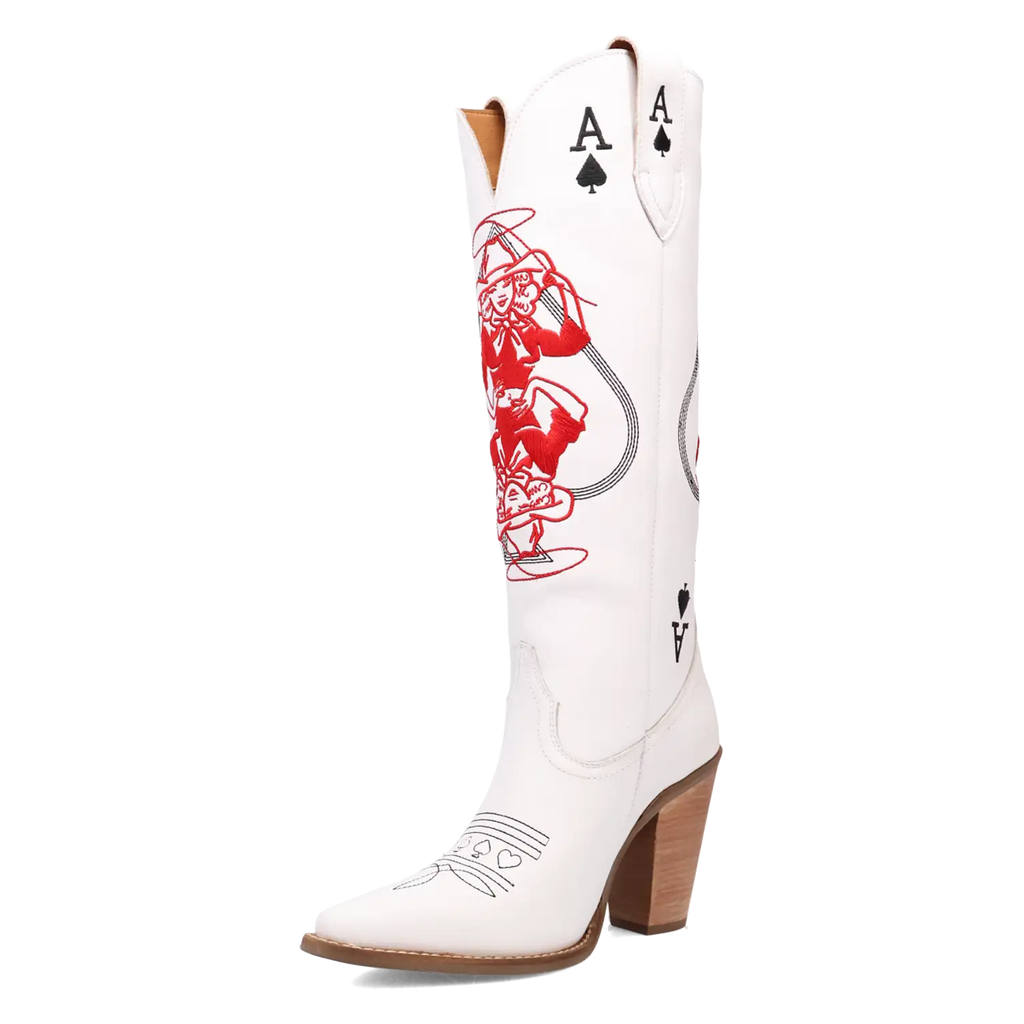 Bottes de cowgirl en cuir Dingo Ace of Spades pour femme