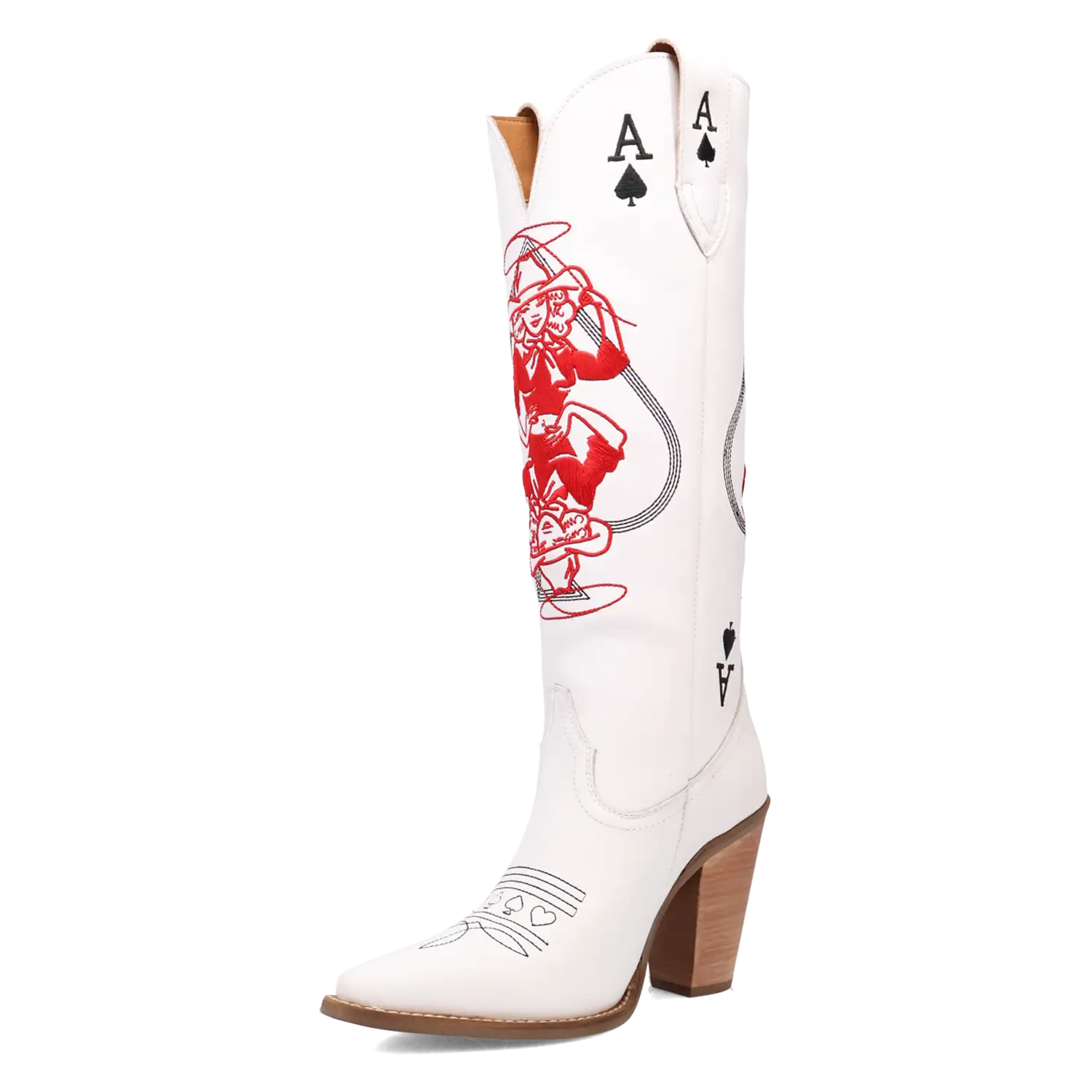 Bottes de cowgirl en cuir Dingo Ace of Spades pour femme