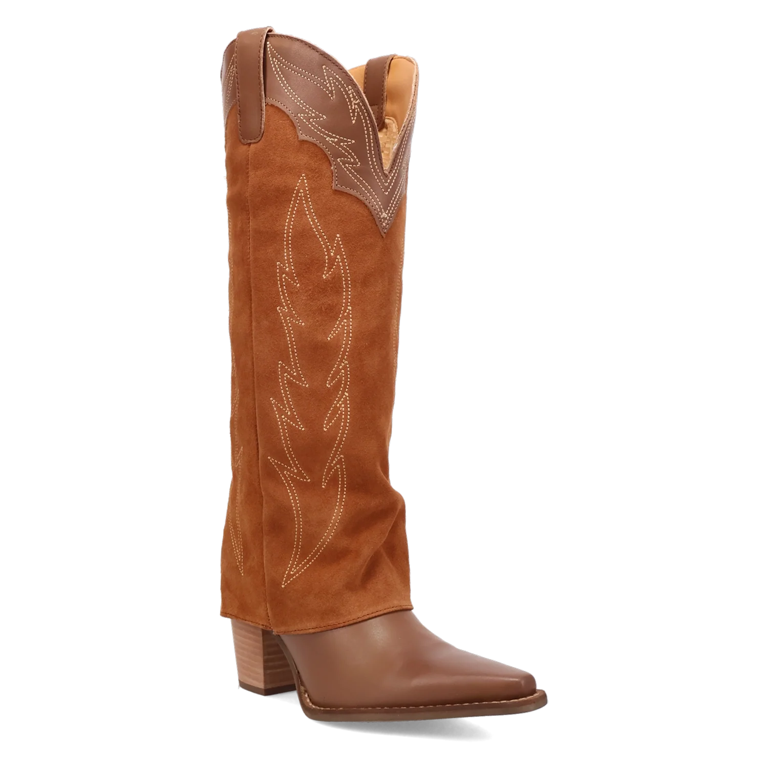 Bottes western en cuir Dingo Wild Fire pour femme