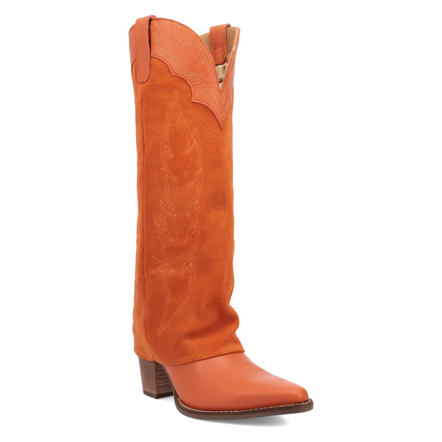 Bottes western en cuir Dingo Wild Fire pour femme
