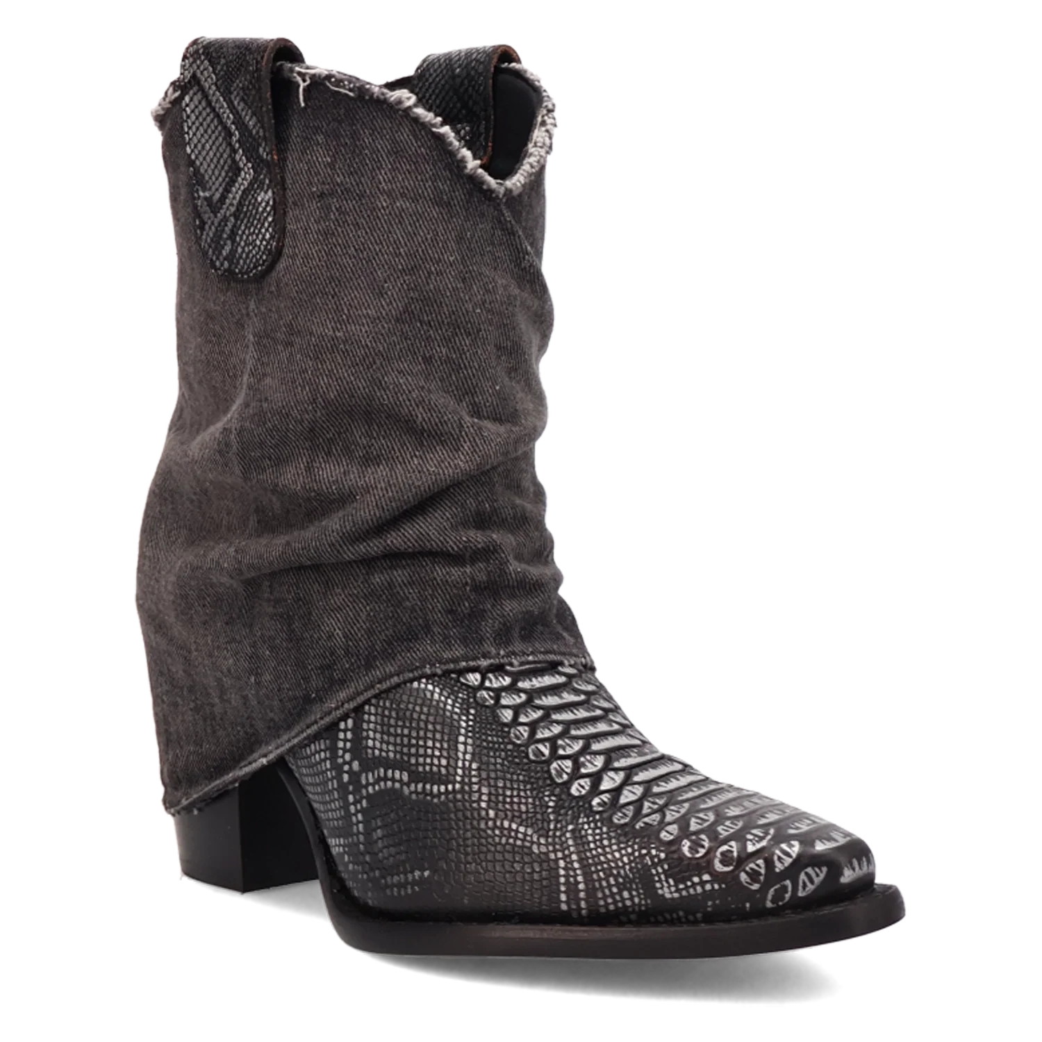 Dingo Denim Dream - Bottines en cuir pour femmes