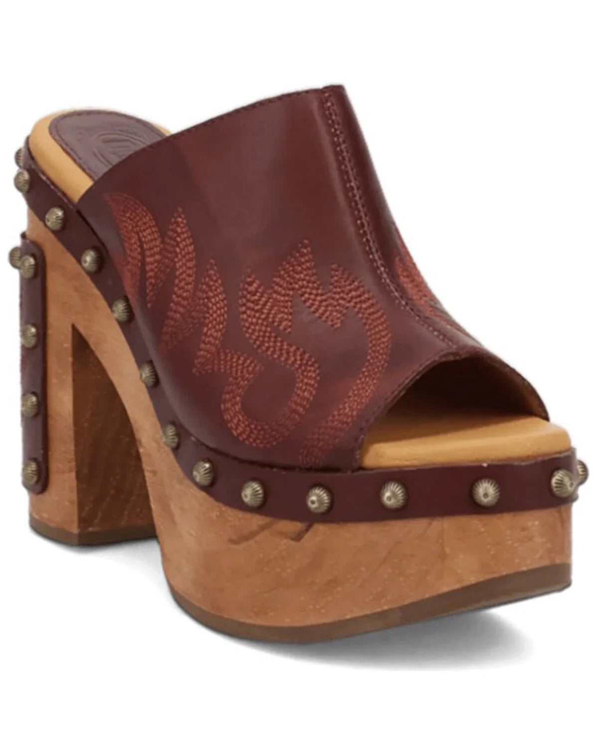 Dingo Free Spirit - Sandales compensées en bois pour femmes