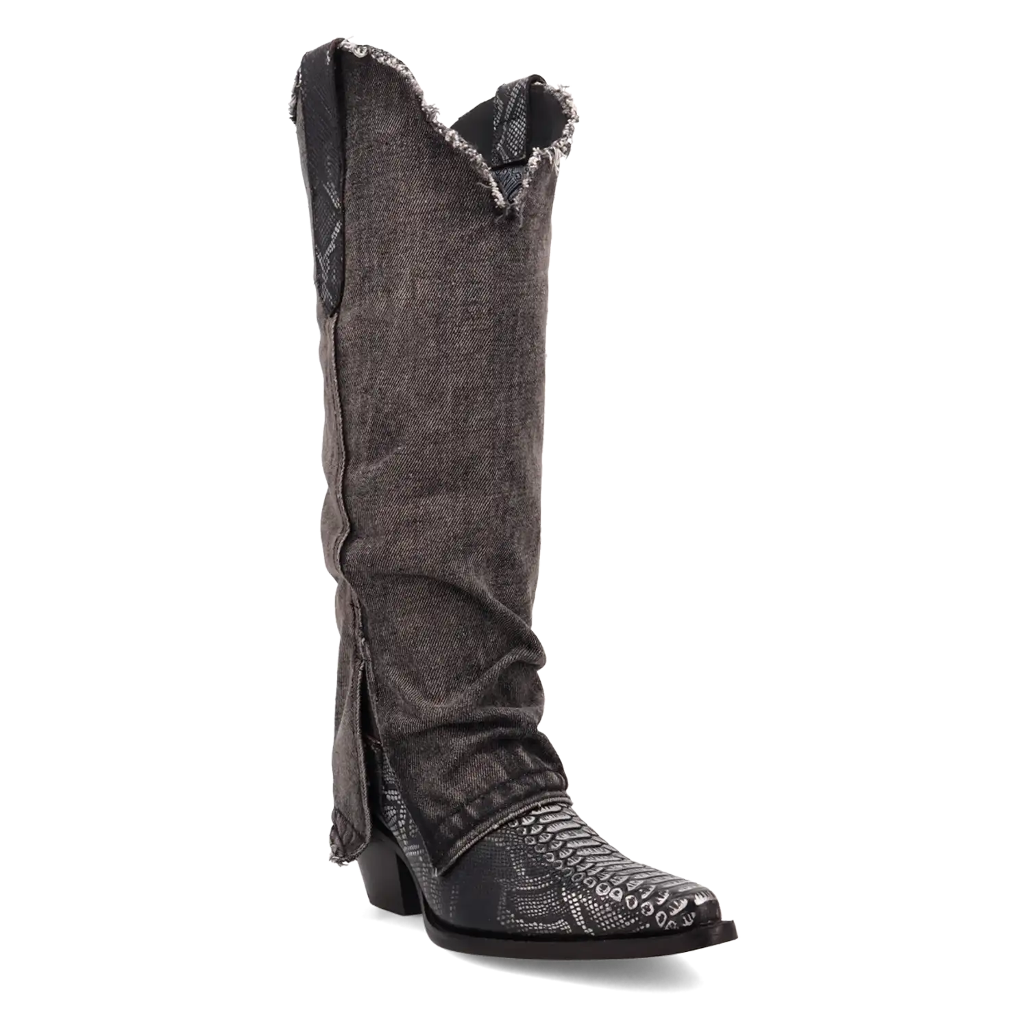 Bottes de cow-girl en jean Dingo Shabby pour femme