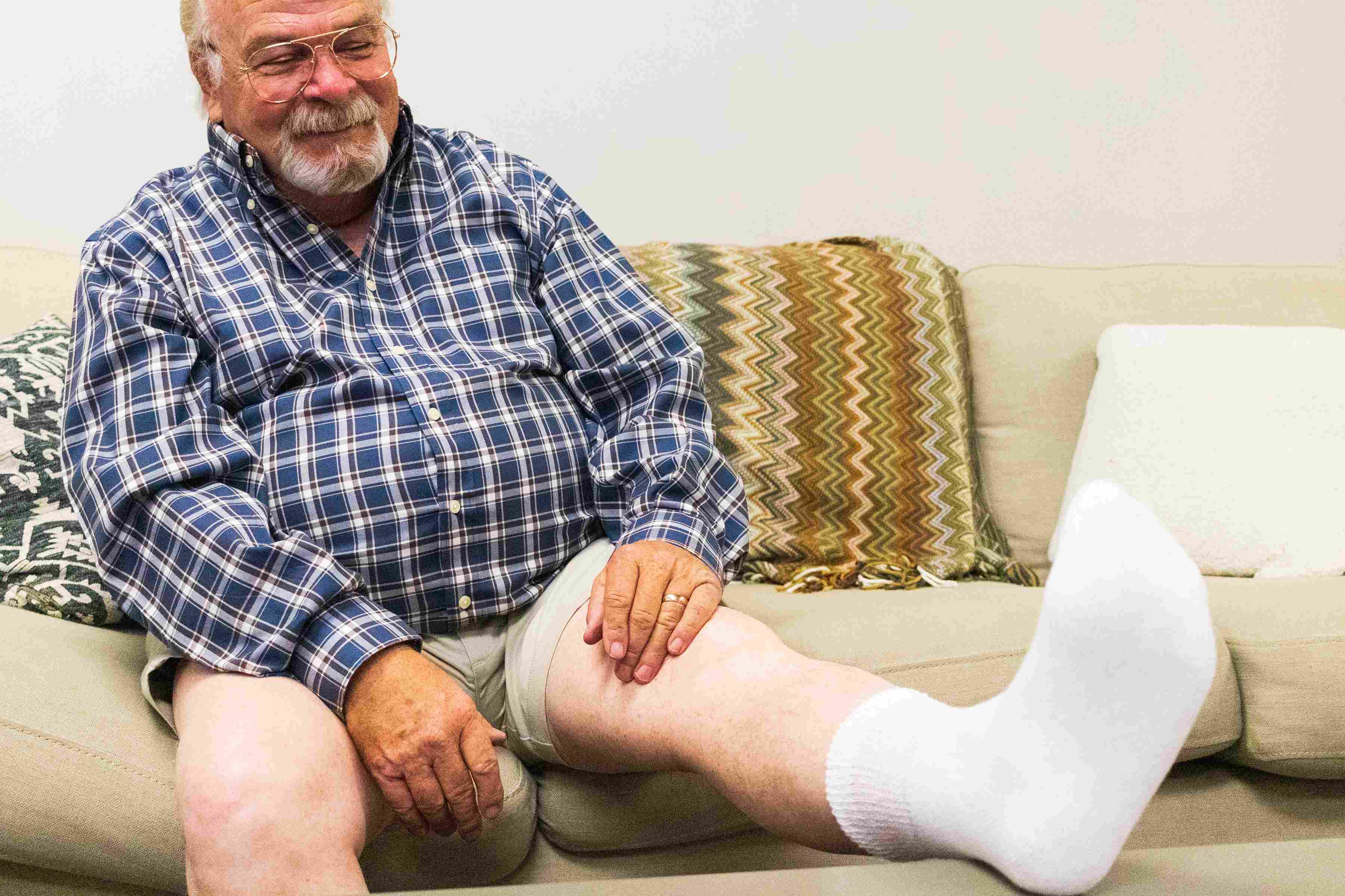 Chaussettes de cheville en coton pour homme pour diabétiques (6 paires)