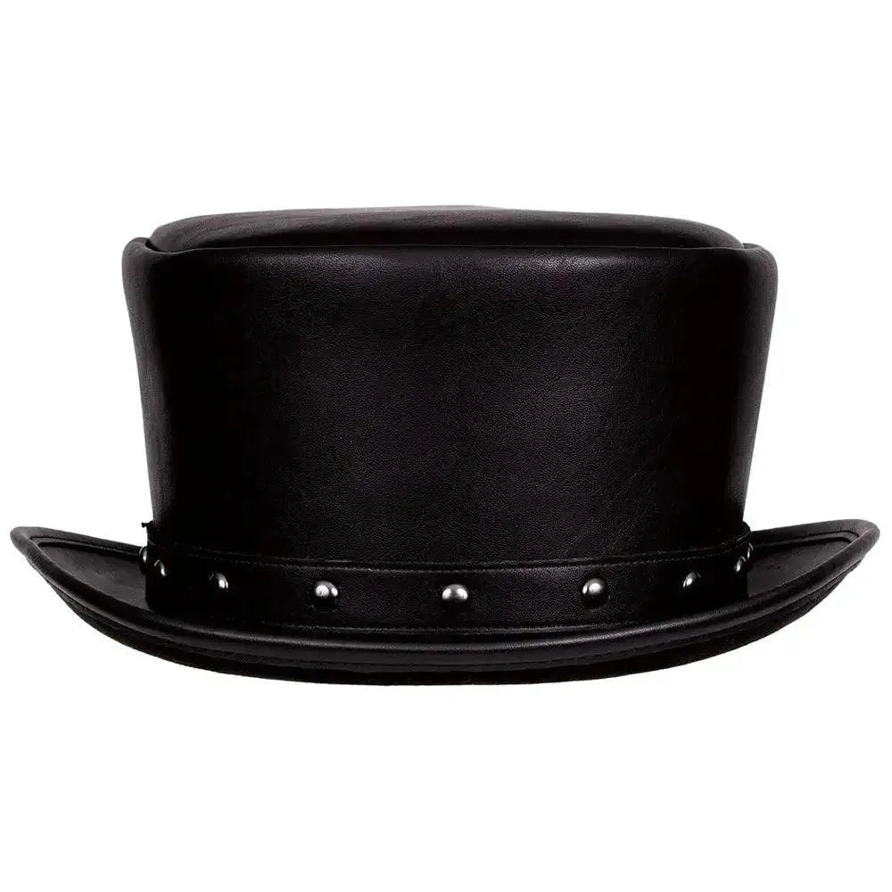 Deadwood Trading Brimstone - Chapeau haut-de-forme steampunk Deadman en similicuir