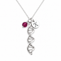 Collier Breloque ADN - Bijoux Personnalisés en Argent Sterling