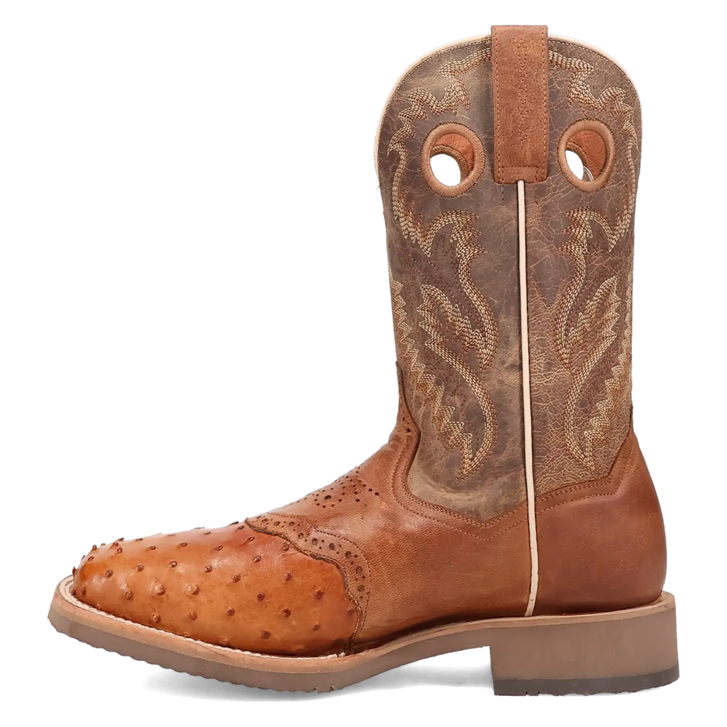 Bottes de cowboy en cuir de peau d'autruche Dan Post Martel pour hommes