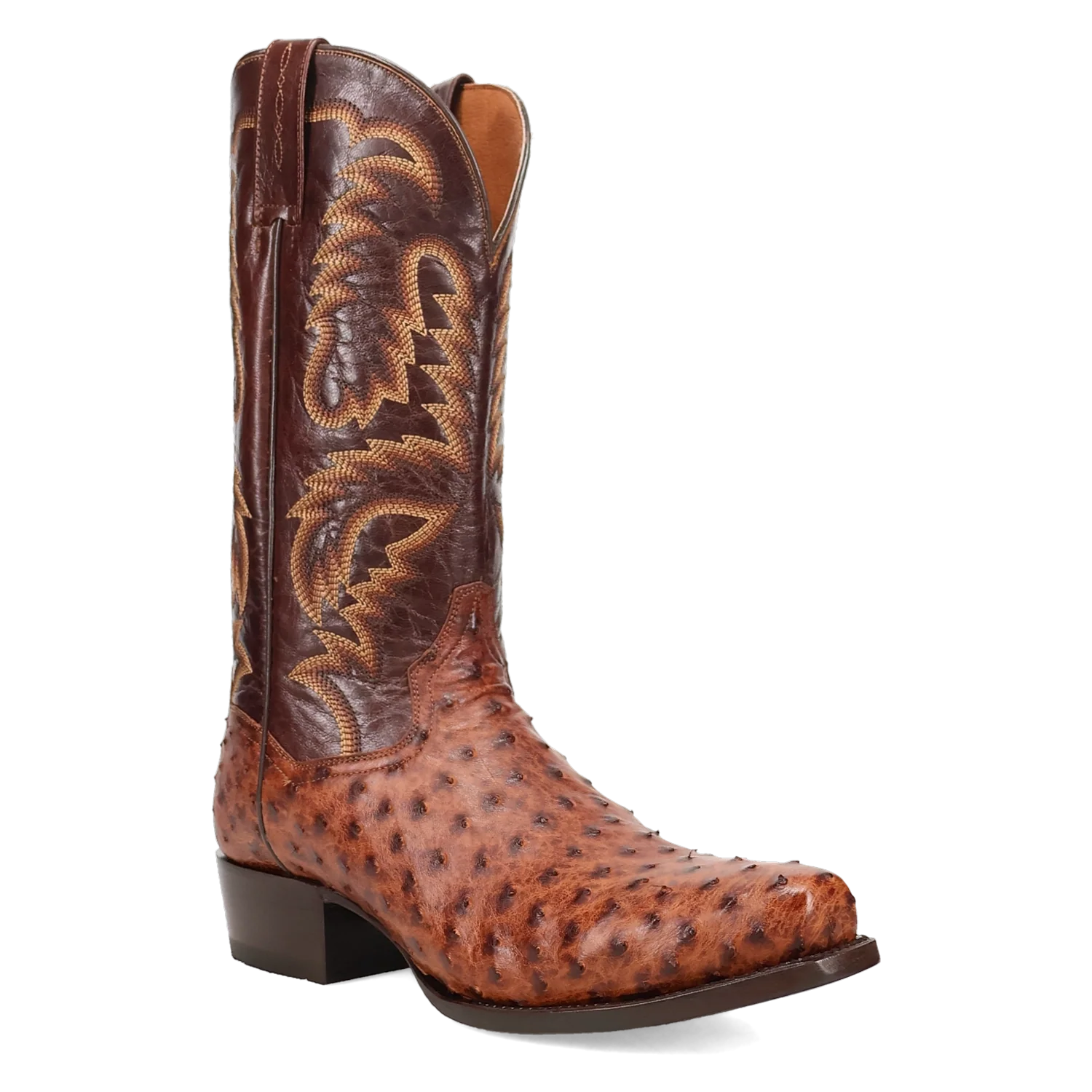 Bottes de cowboy en cuir d'autruche Dan Post Marco pour homme