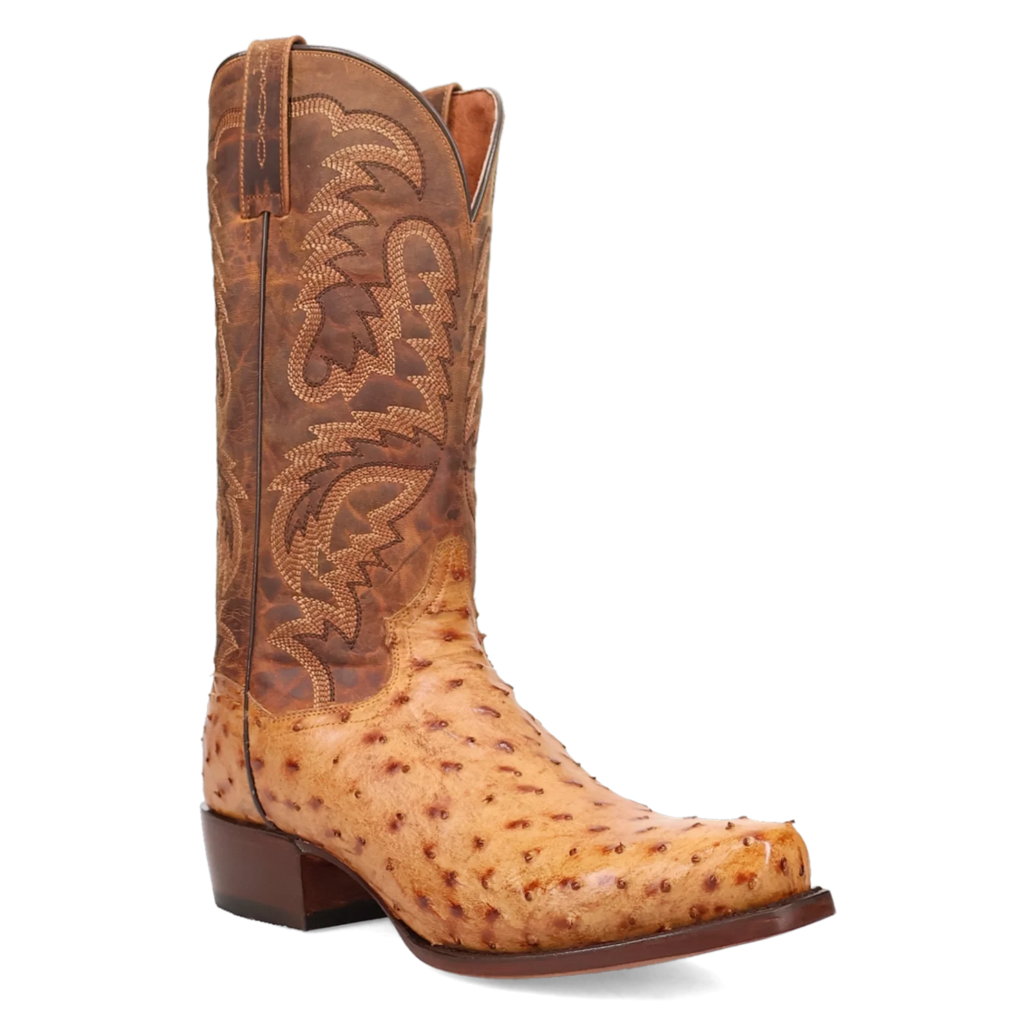 Bottes de cowboy en cuir d'autruche Dan Post Marco pour homme