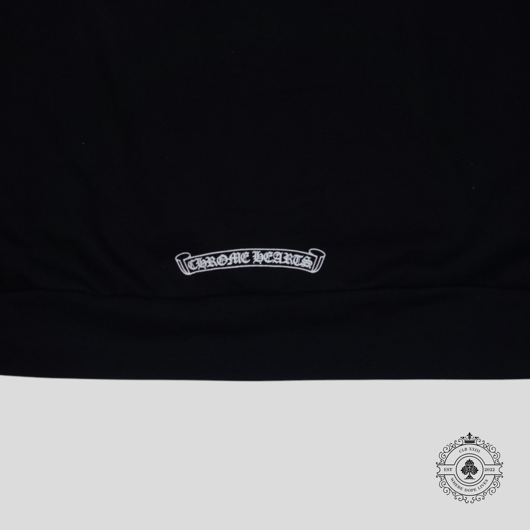 Sweat à capuche zippé Chrome Hearts Vertical Logo noir