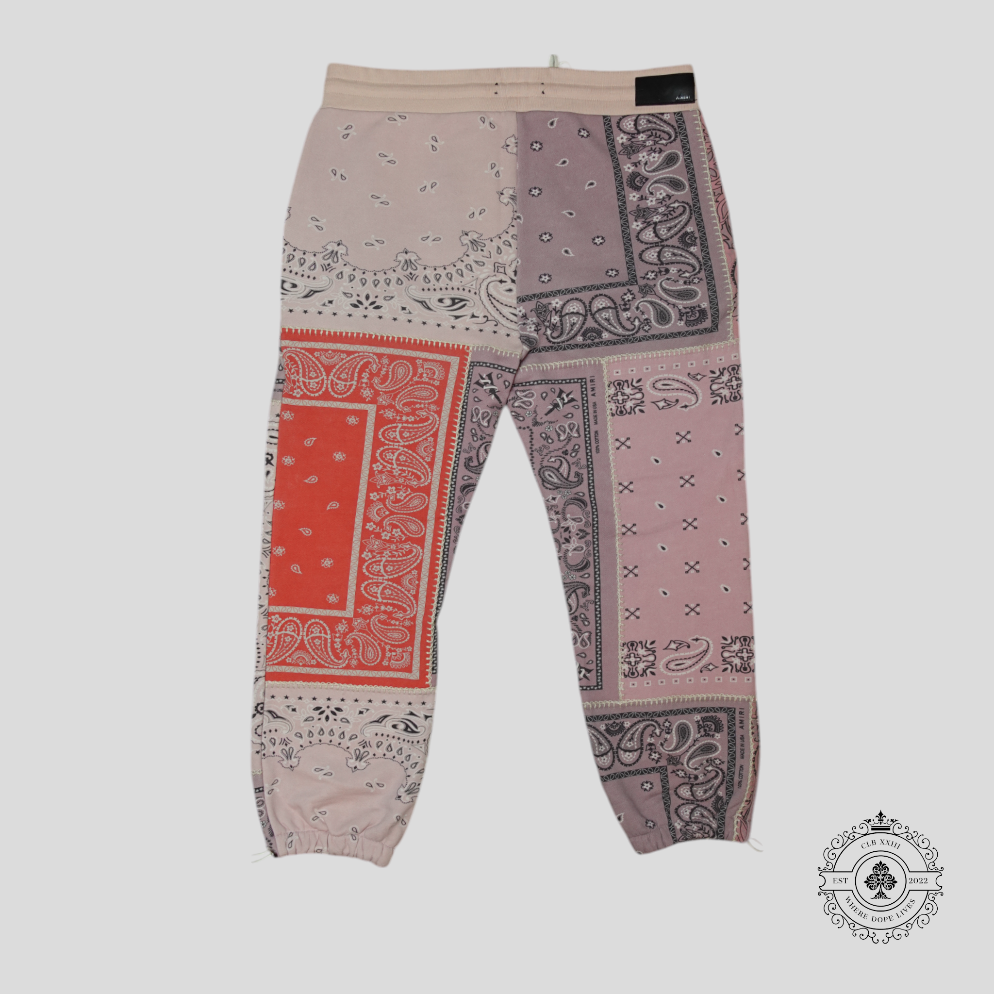 Jogging Amiri Bandana Reconstruct rose/corail