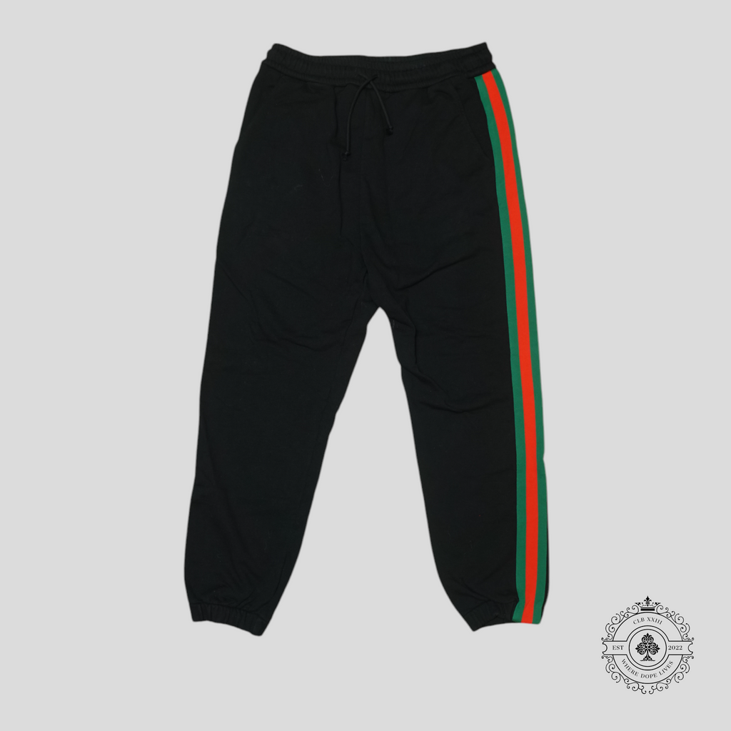 Pantalon de jogging bordé de toile Gucci X The North Face noir