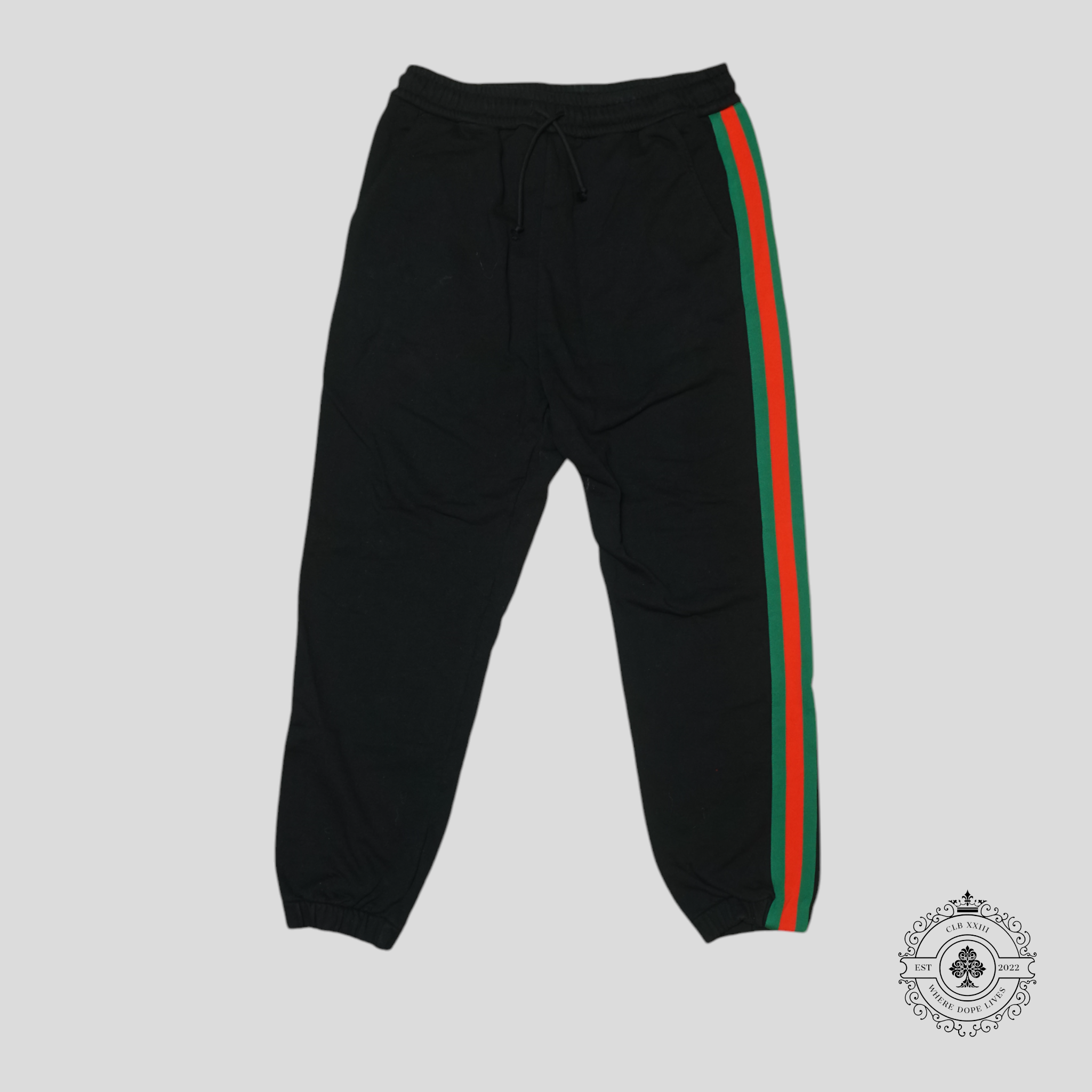Pantalon de jogging bordé de toile Gucci X The North Face noir