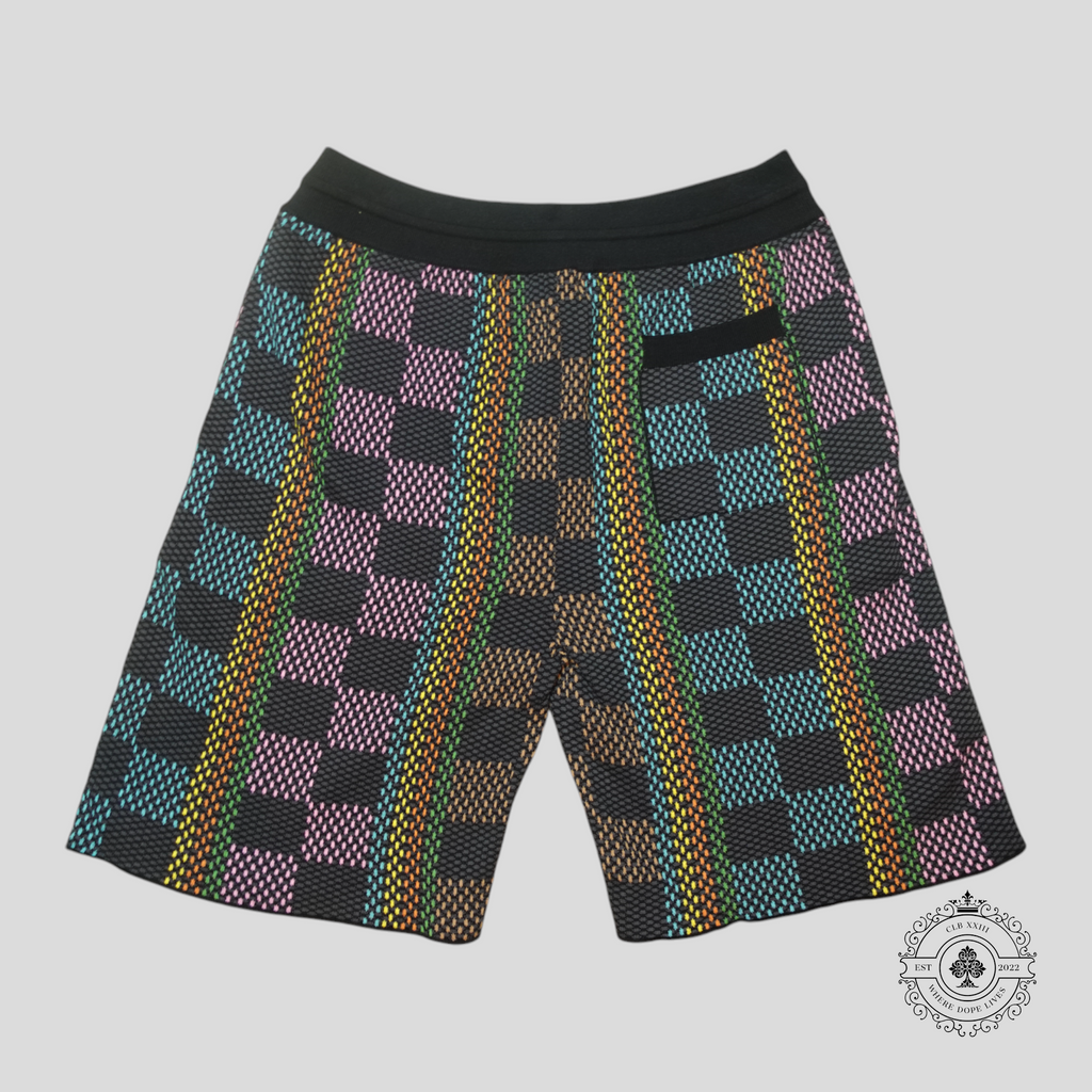 Shorts Damier Jacquard Louis Vuitton Noir/Multicolore