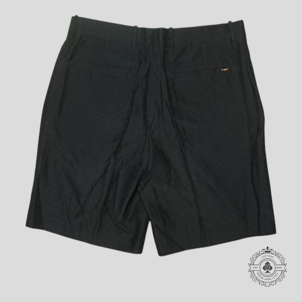 Short en soie Louis Vuitton Monogram noir