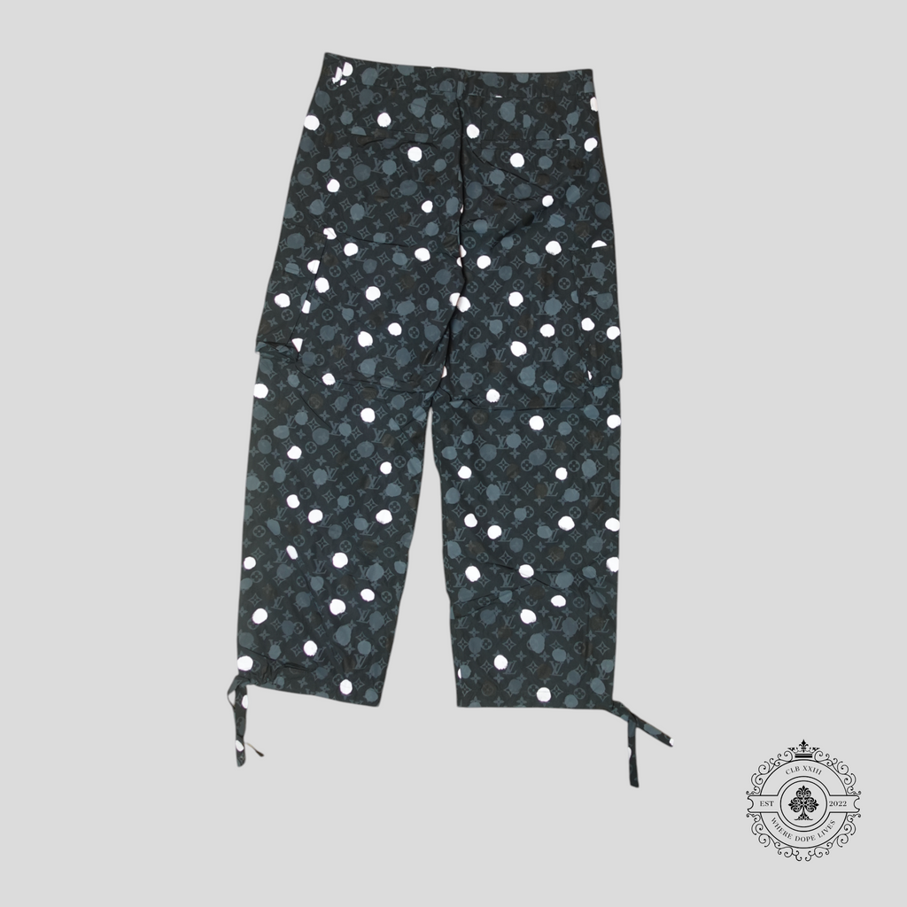 Pantalon cargo Louis Vuitton x Yayoi Kusama Monogram Painted Dots noir