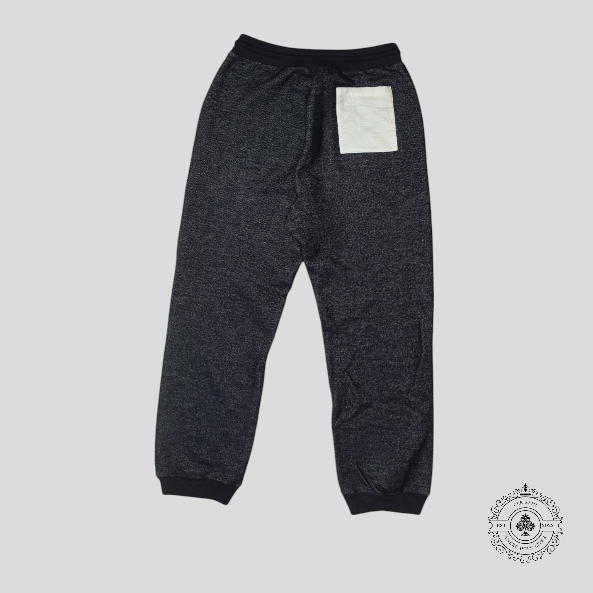 Pantalon de survêtement Louis Vuitton Monogram en relief bleu