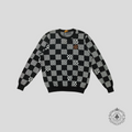 Pull Louis Vuitton Damier Distorted Jacquard noir