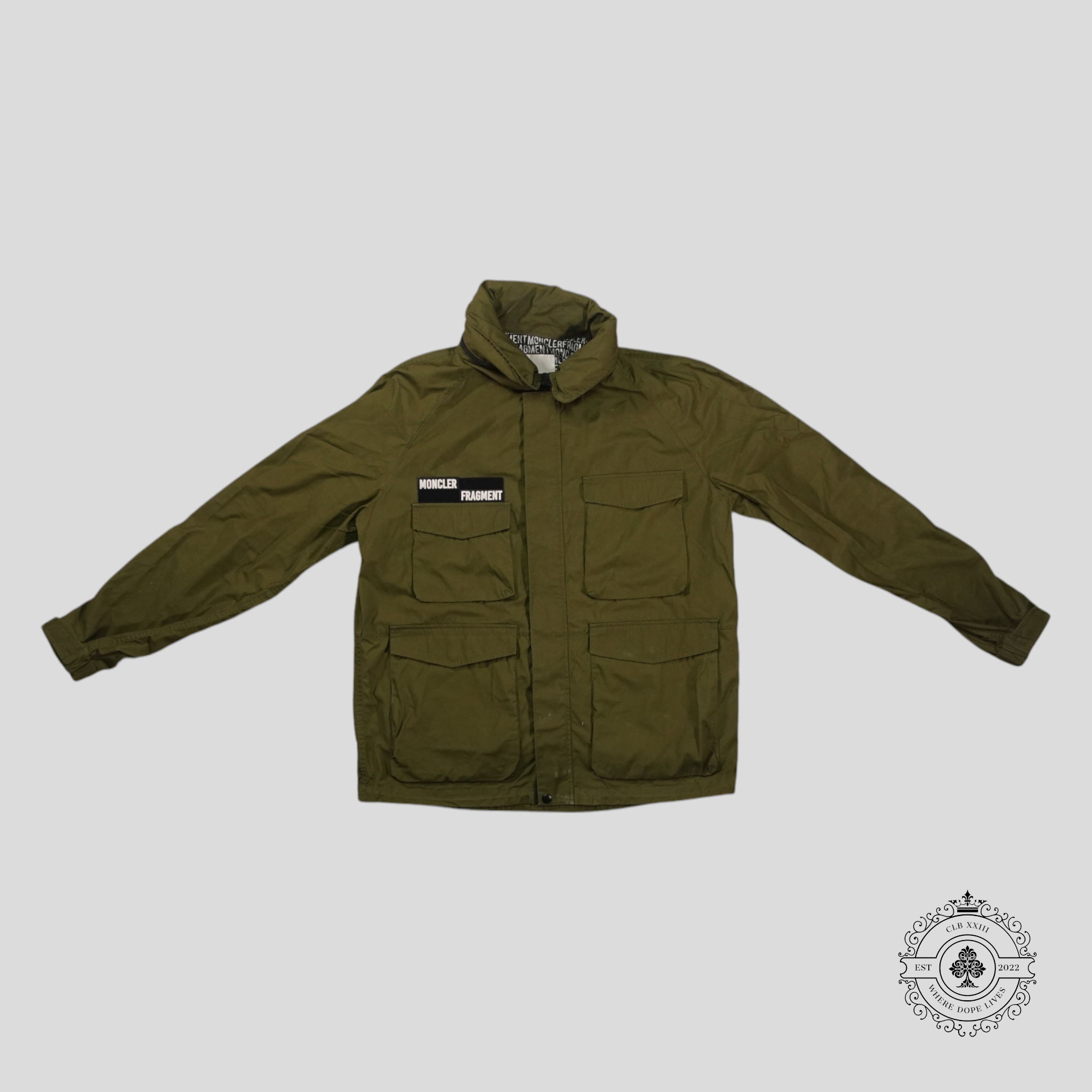 Veste de terrain Moncler Fragment Logo verte