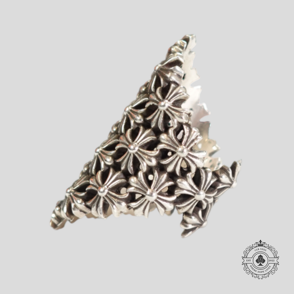 Bague en argent Chrome Hearts Chain Maille