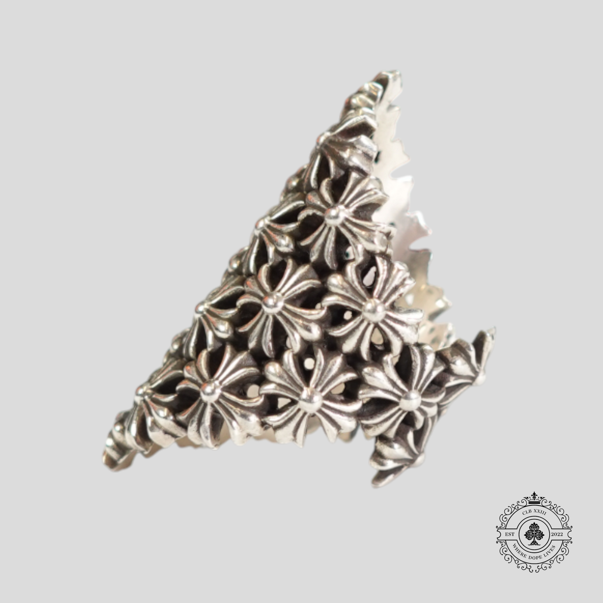 Bague en argent Chrome Hearts Chain Maille