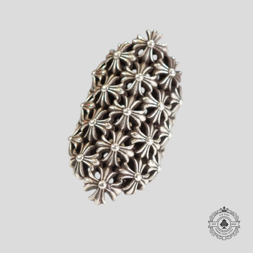 Bague en argent Chrome Hearts Chain Maille