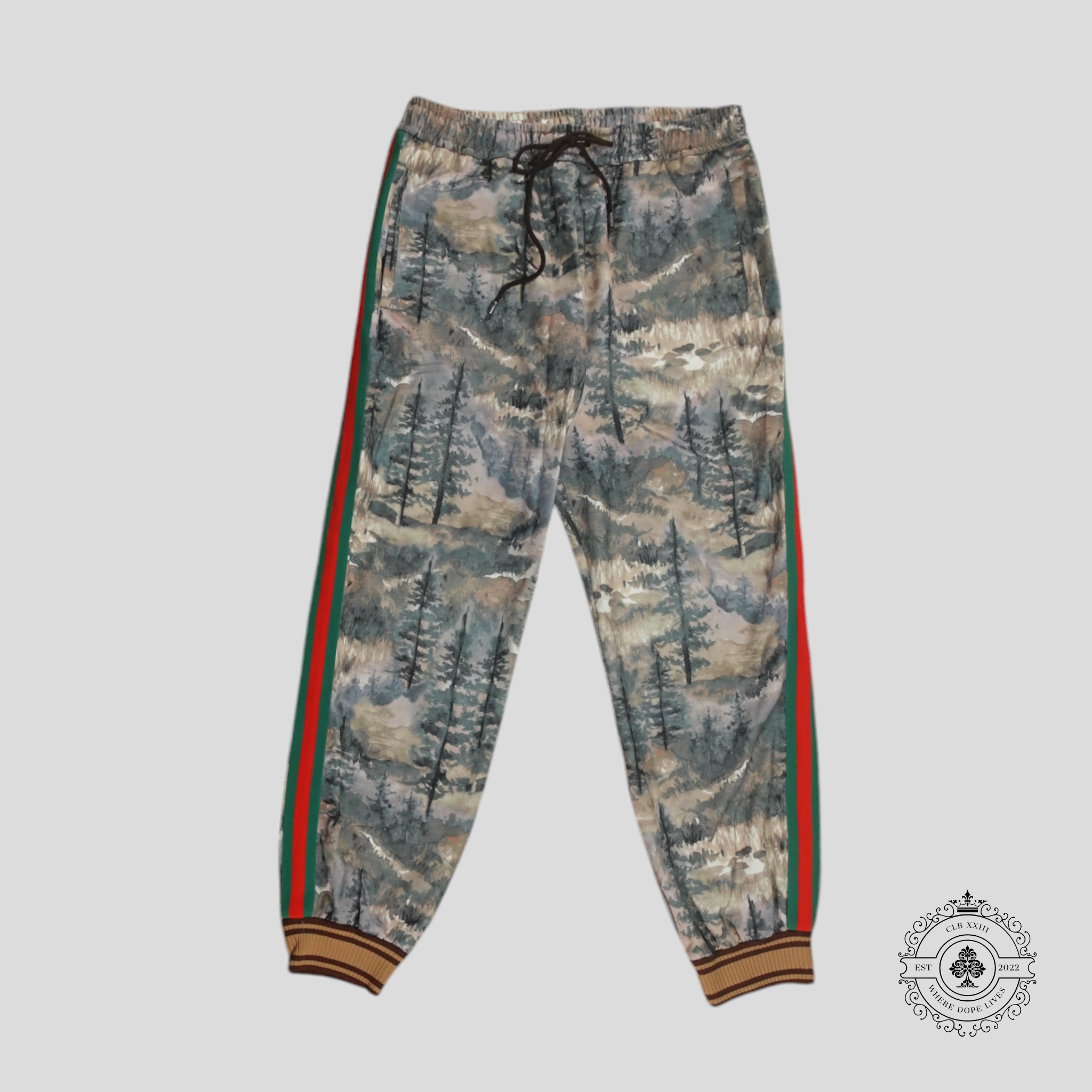 Pantalon de jogging imprimé forêt Gucci X The North Face