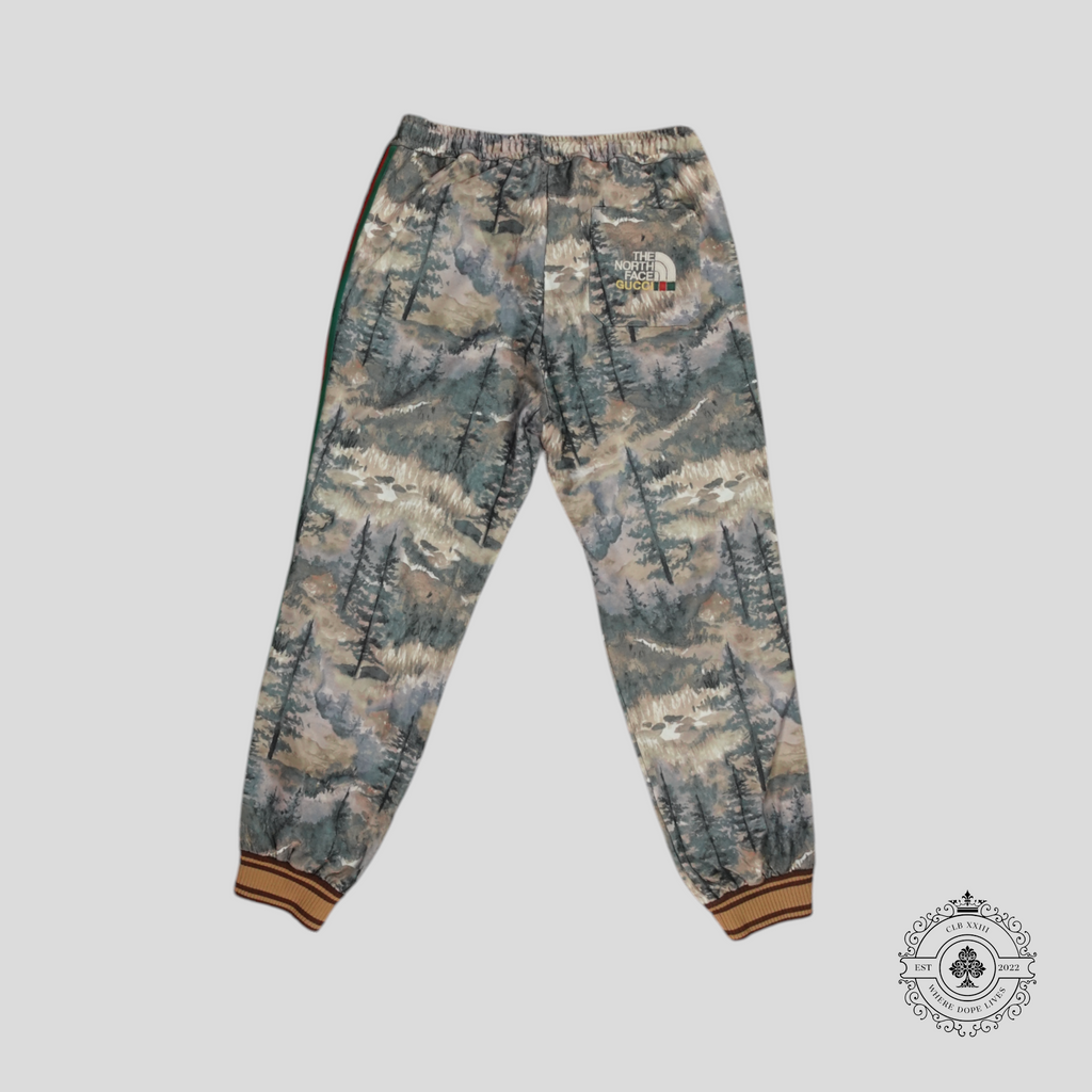 Pantalon de jogging imprimé forêt Gucci X The North Face