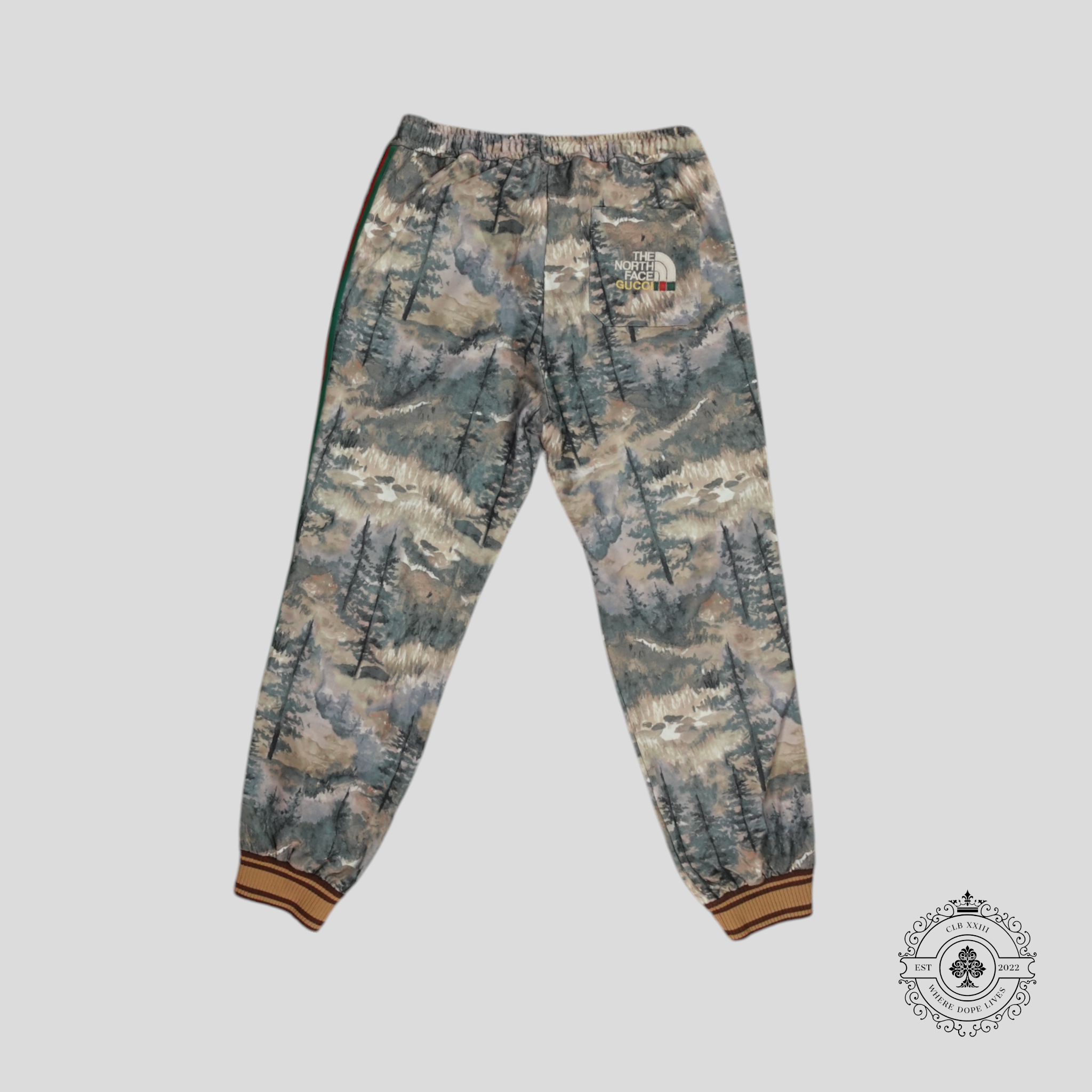 Pantalon de jogging imprimé forêt Gucci X The North Face