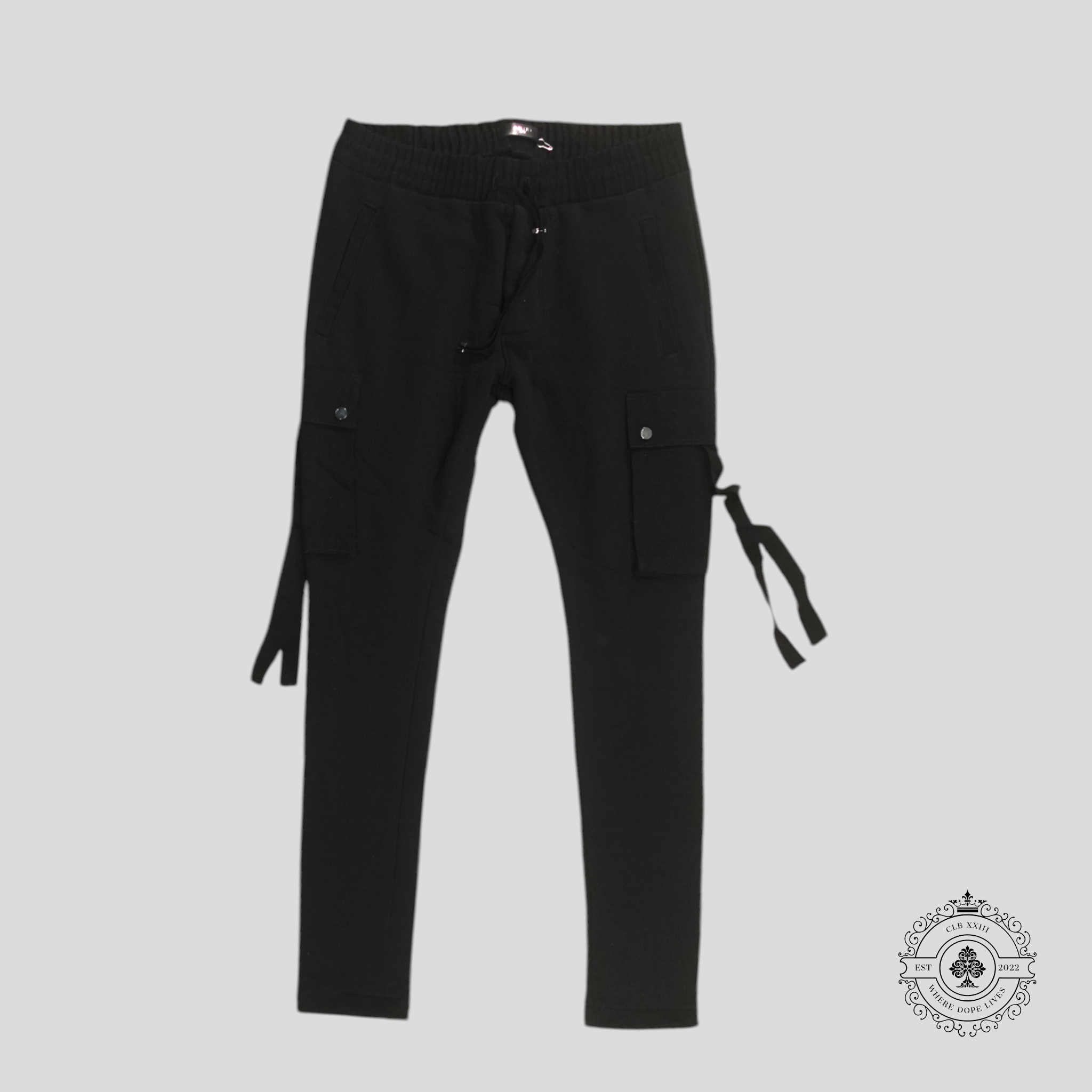 Jogging cargo fuselé Amiri noir