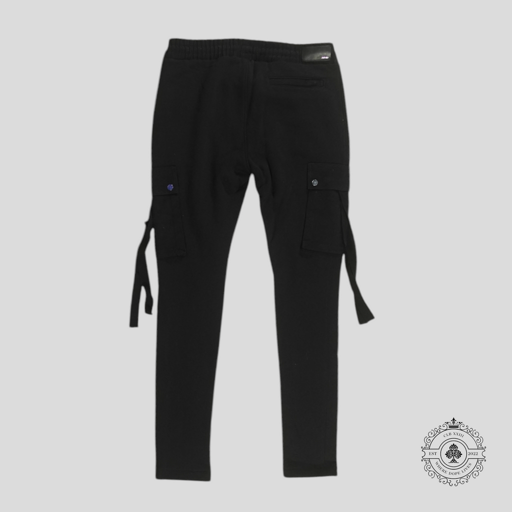 Jogging cargo fuselé Amiri noir