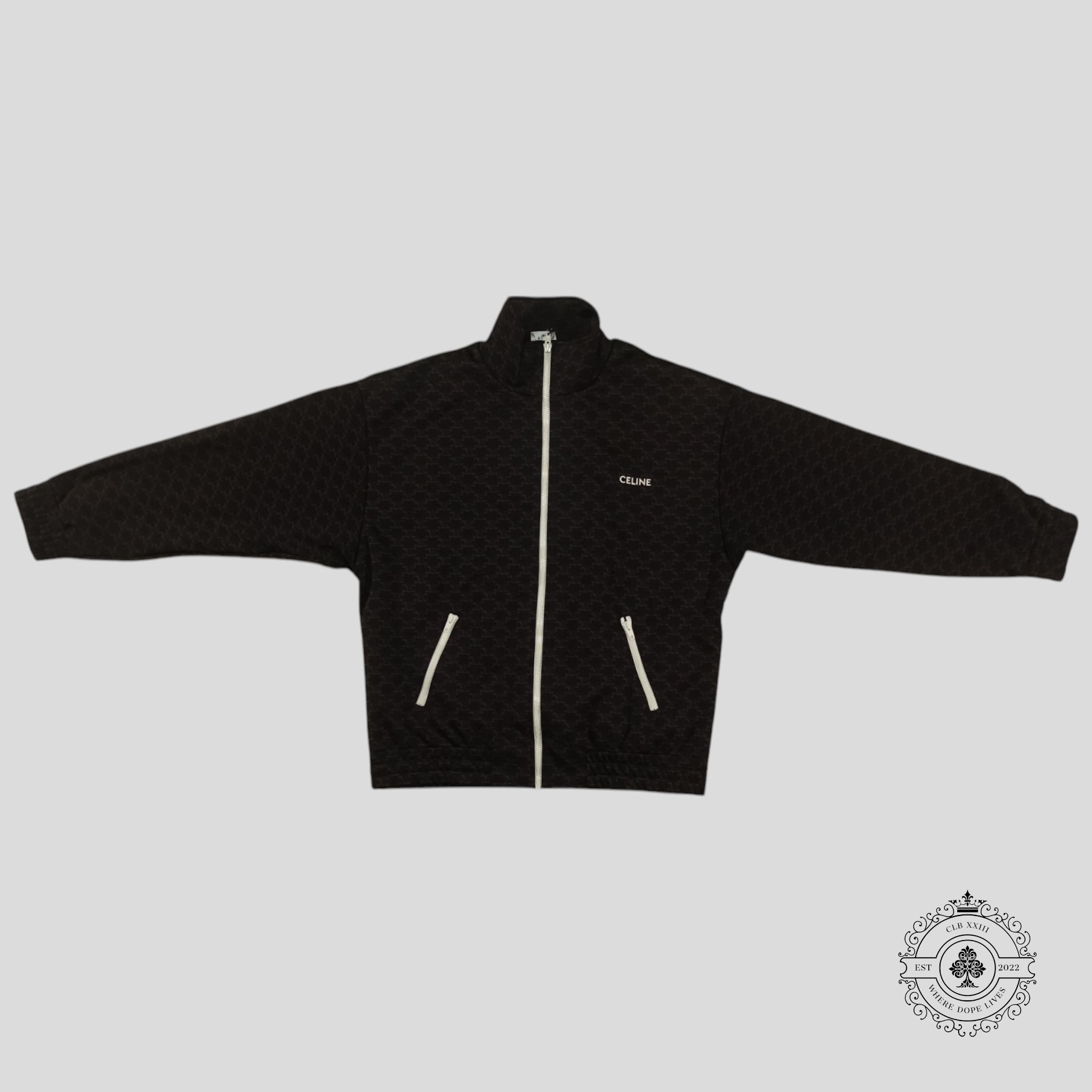 Veste imprimée Celine Triomphe marron