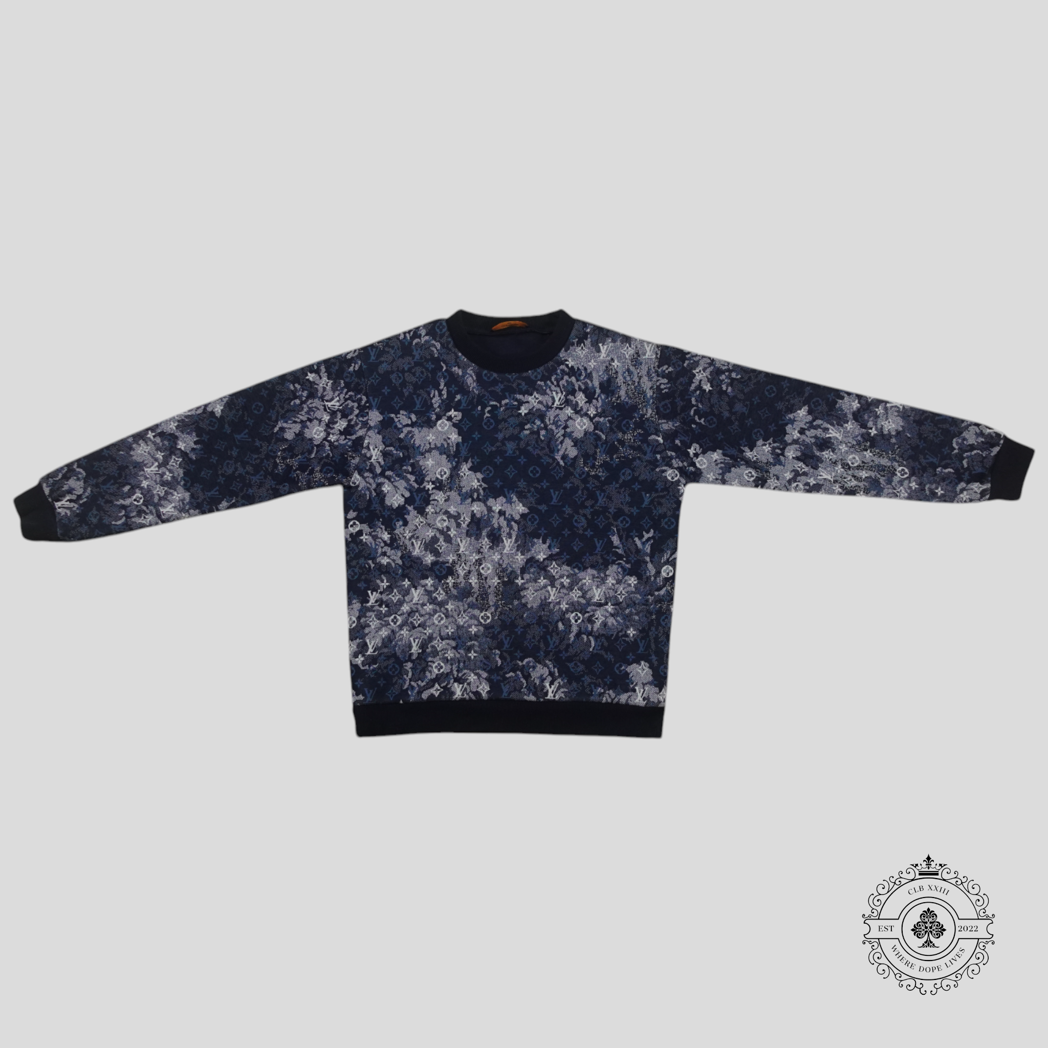 Sweatshirt Monogram Tapisserie de Louis Vuitton bleu