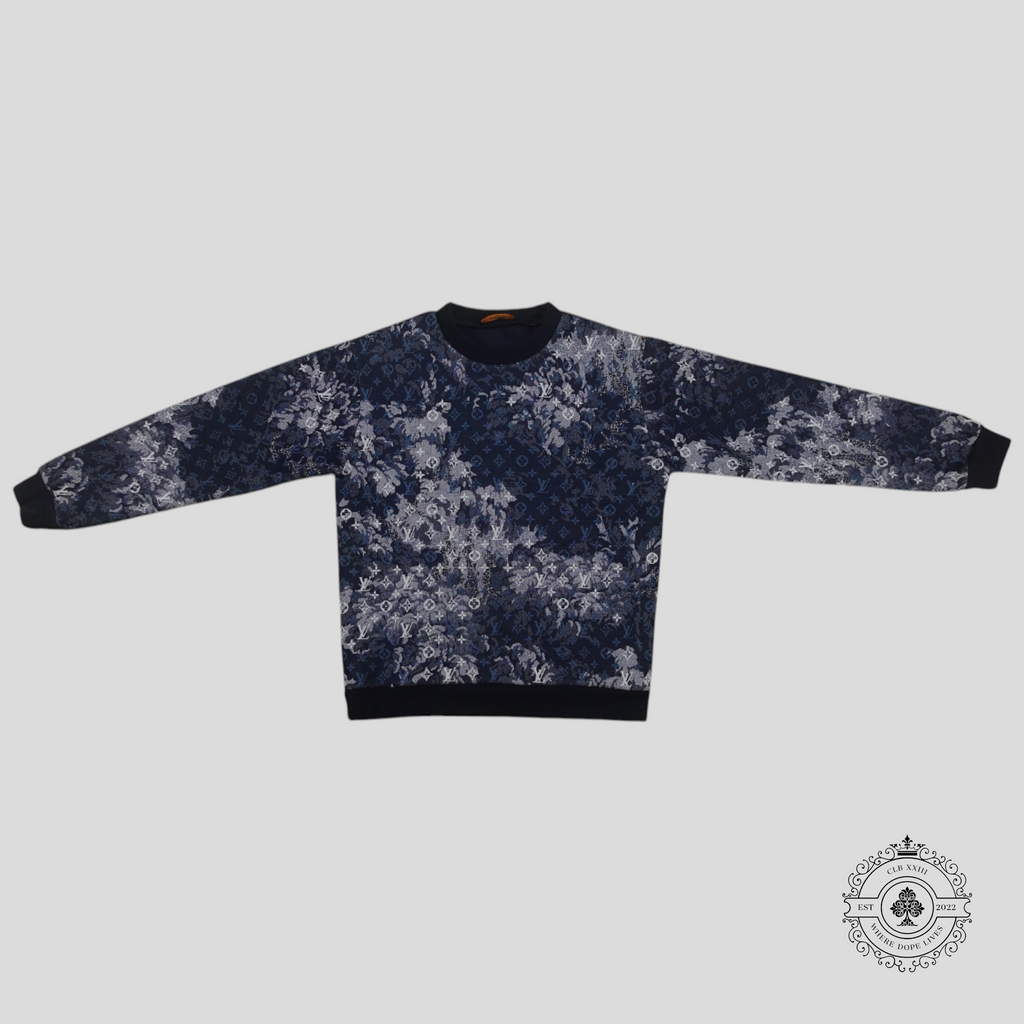 Sweat Louis Vuitton Monogram Tapestry Bleu
