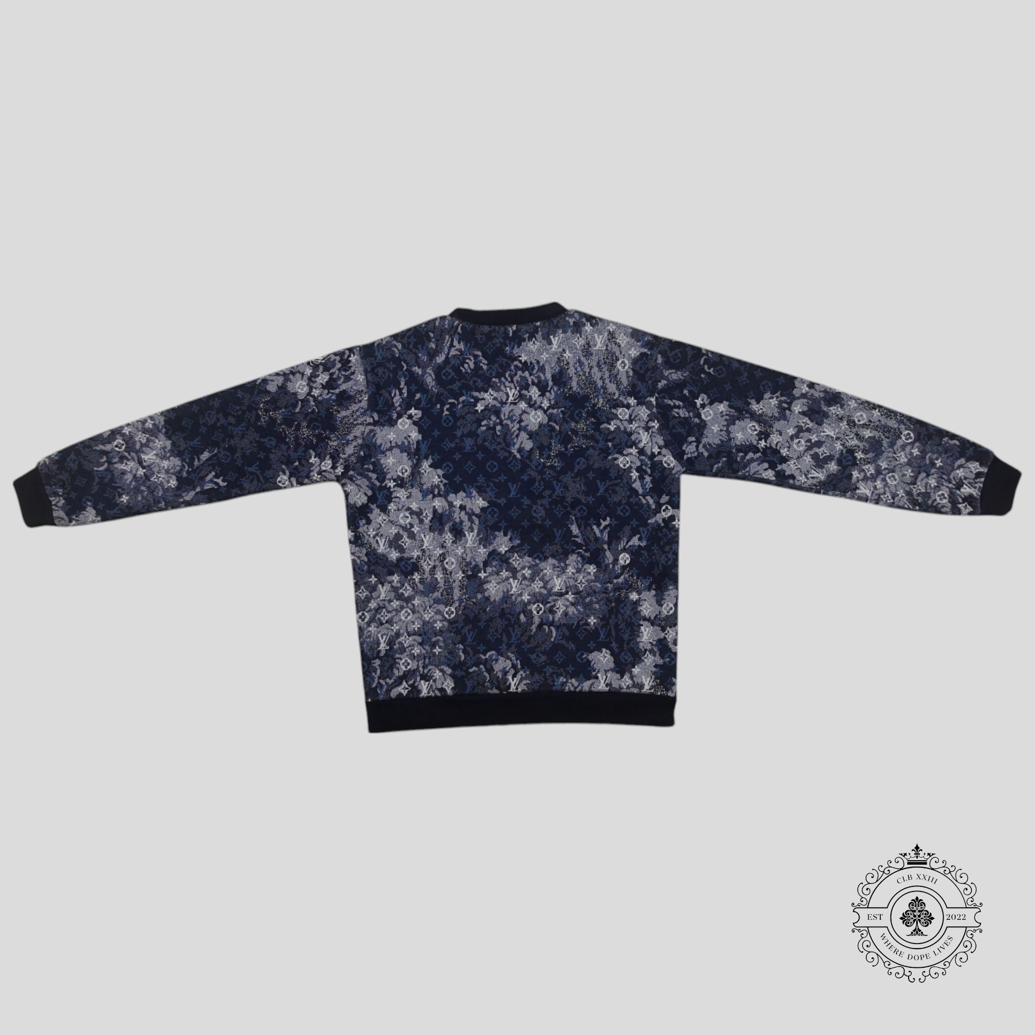 Sweat Louis Vuitton Monogram Tapestry Bleu