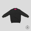 Pull en cachemire demi-monogramme Louis Vuitton gris/rose