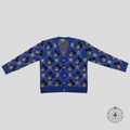 Cardigan en Laine Intarsia Gucci X Disney Bleu