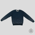 Pull en maille Louis Vuitton Monogram Degrade bleu marine