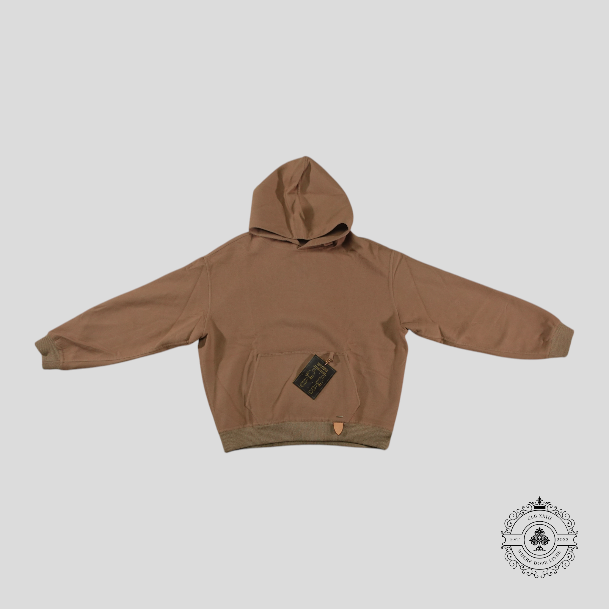 Sweat à capuche Double Face Louis Vuitton marron