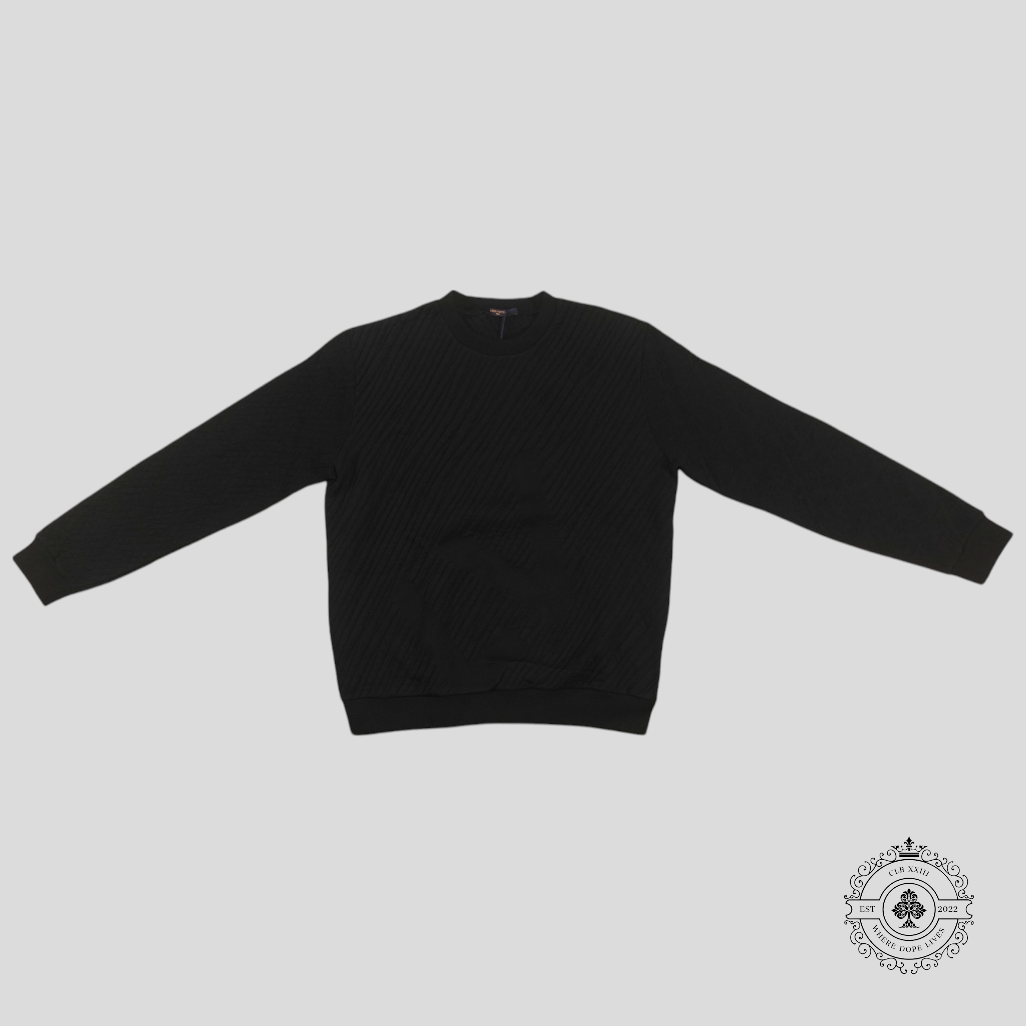 Louis Vuitton Crewneck à signatures multiples noir