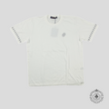 T-shirt Louis Vuitton en maille avec logo signature à manches courtes et col rond, couleur blanc