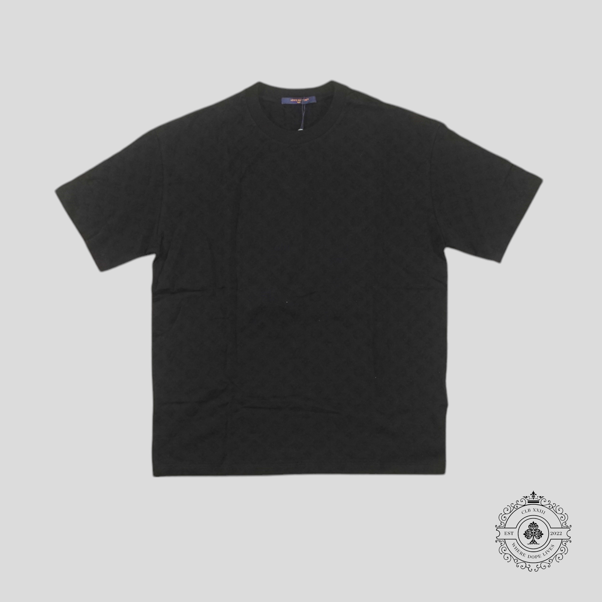 T-shirt Louis Vuitton Monogram Fil Coupé Noir