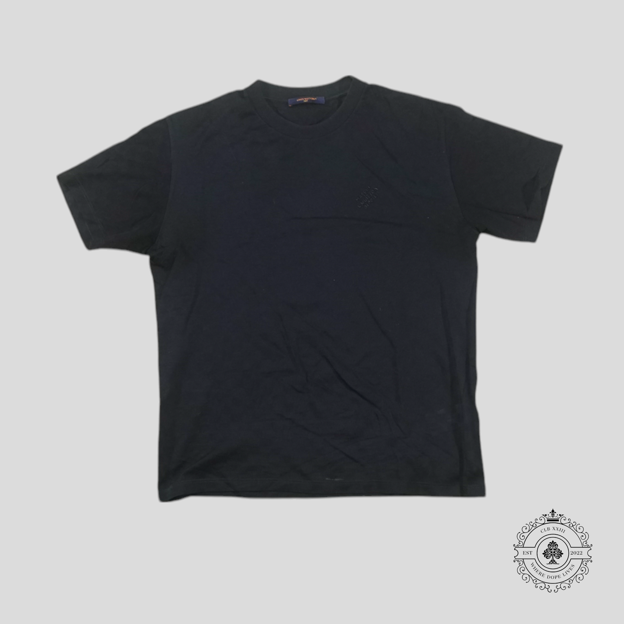 T-shirt Louis Vuitton Damier Signature bleu