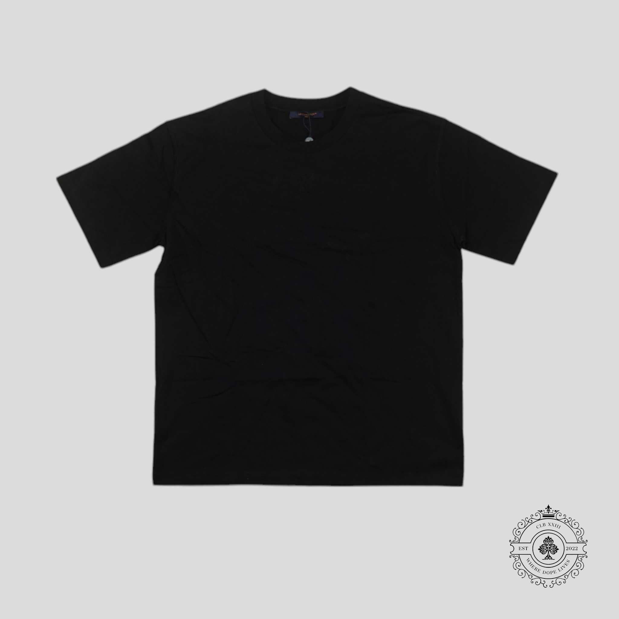 T-shirt Louis Vuitton en relief LV noir
