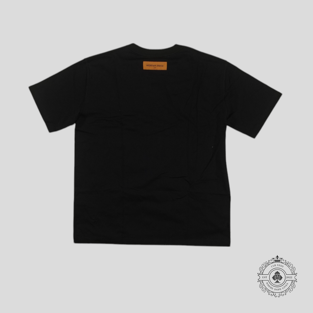T-shirt Louis Vuitton en relief LV noir