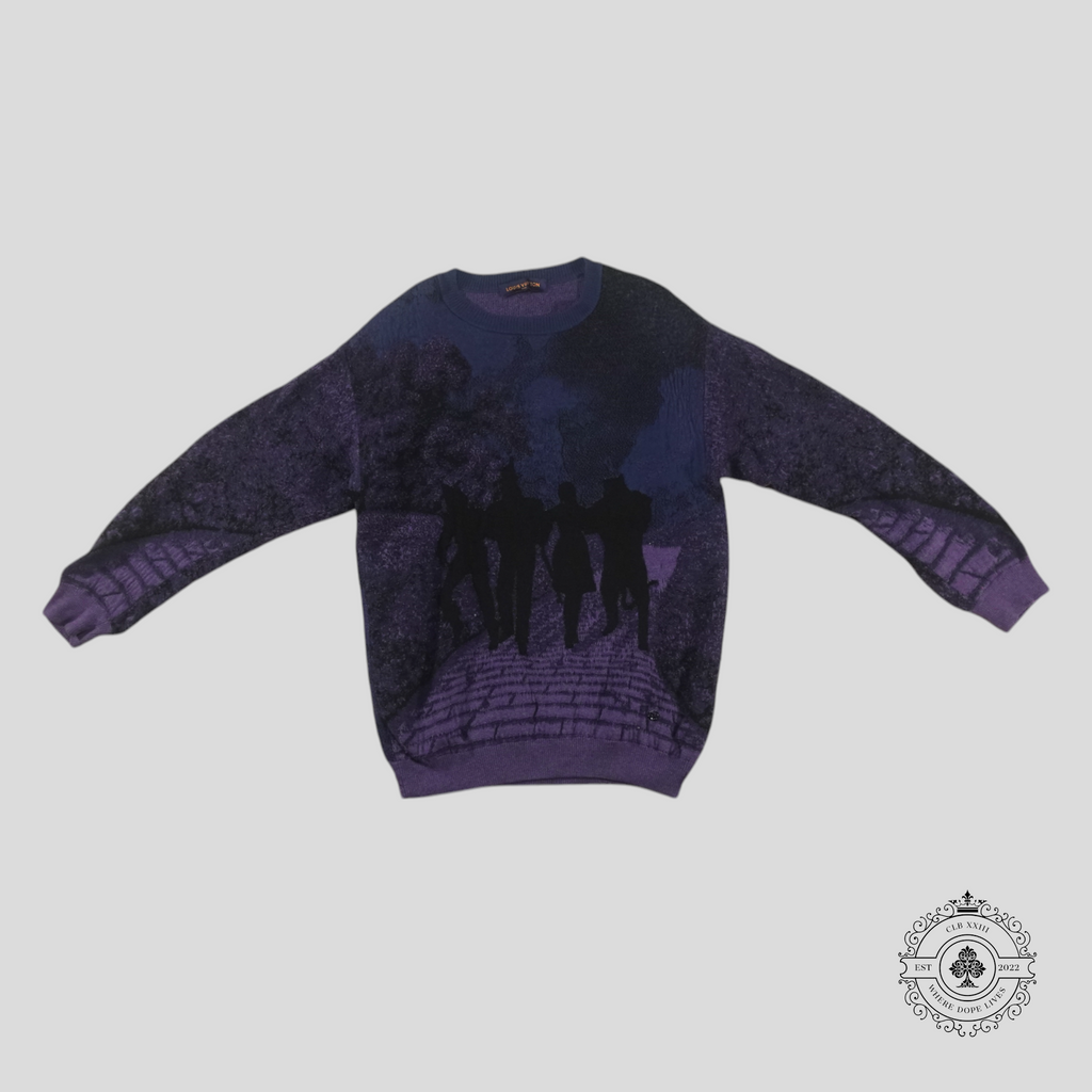 Pull en jacquard Louis Vuitton Le Magicien d'Oz Brick Road violet