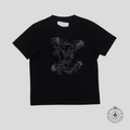 T-shirt Louis Vuitton LV Fleurs brodées en bleu marine