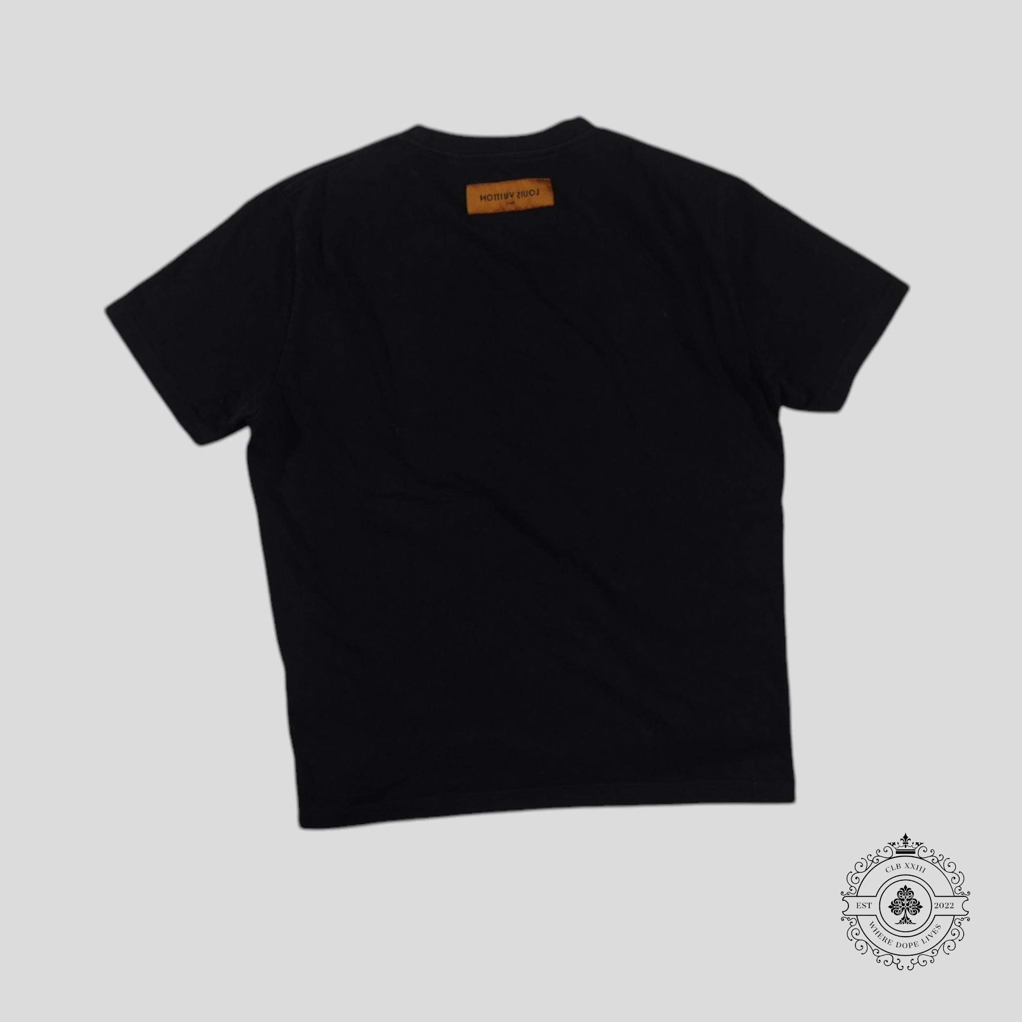 T-shirt Louis Vuitton LV Fleurs brodées en bleu marine